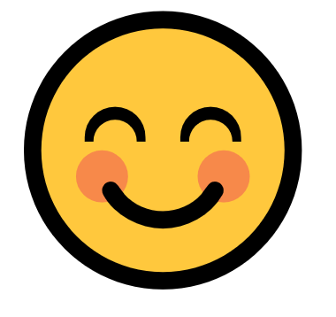 😊 Emoji timide et souriant - iconoclic.fr