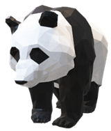 Panda - low poly