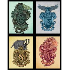 Tableau Harry Potter Maison | Les Soeurs W.