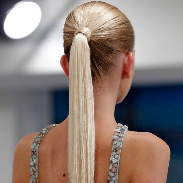 Pulled back pony tail! #blonde #sleek | Hair styles, Sleek ponytail ...